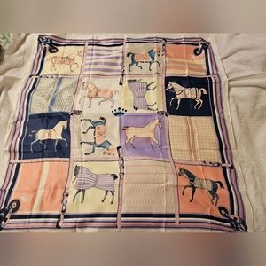 NWOT Suzhichou Horse Print Scarf
